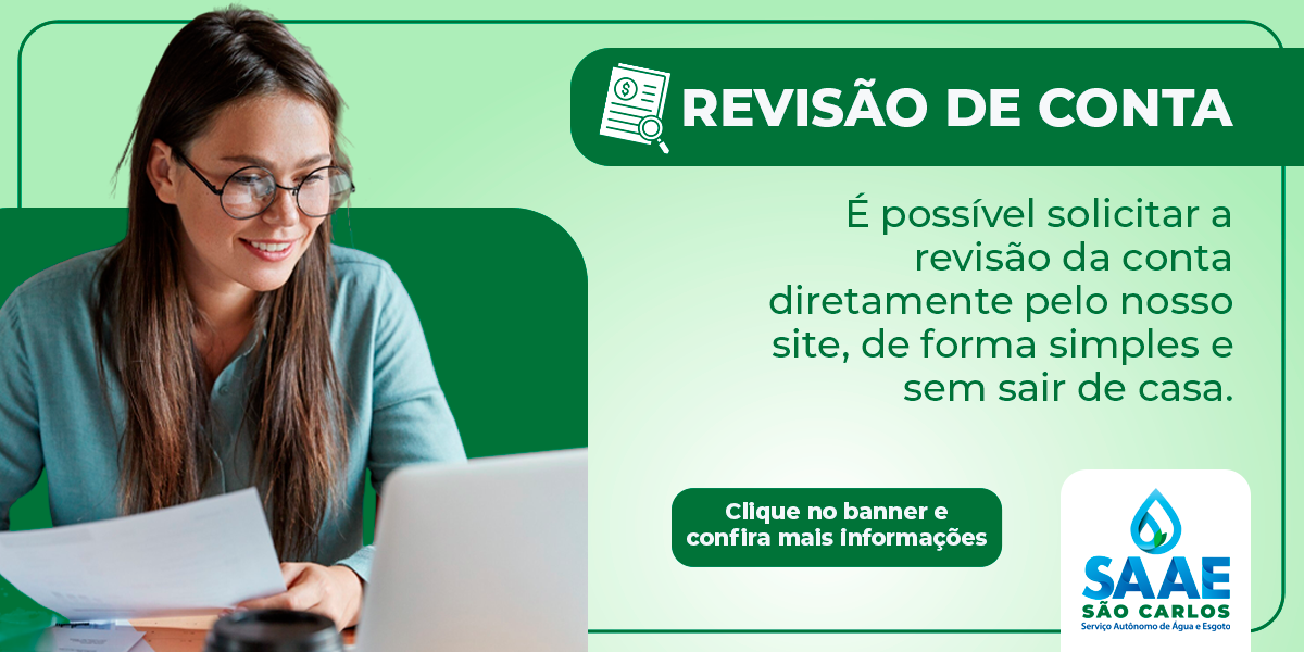 Banner site SAAE Revisão de conta V2
